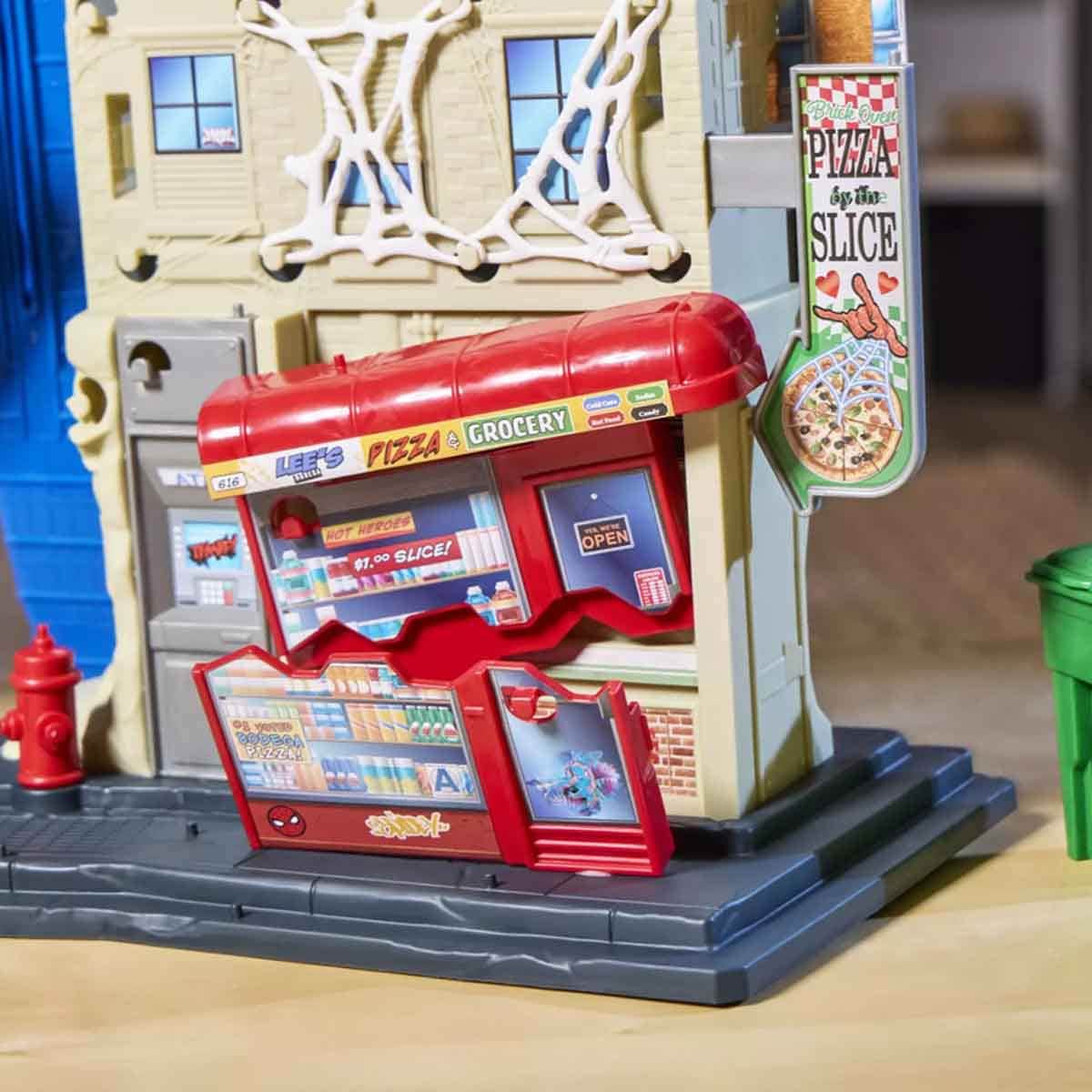 Spider-Man Marvel 4" Venom vs Web City Showdown Playset Unisex, 5-7 Years