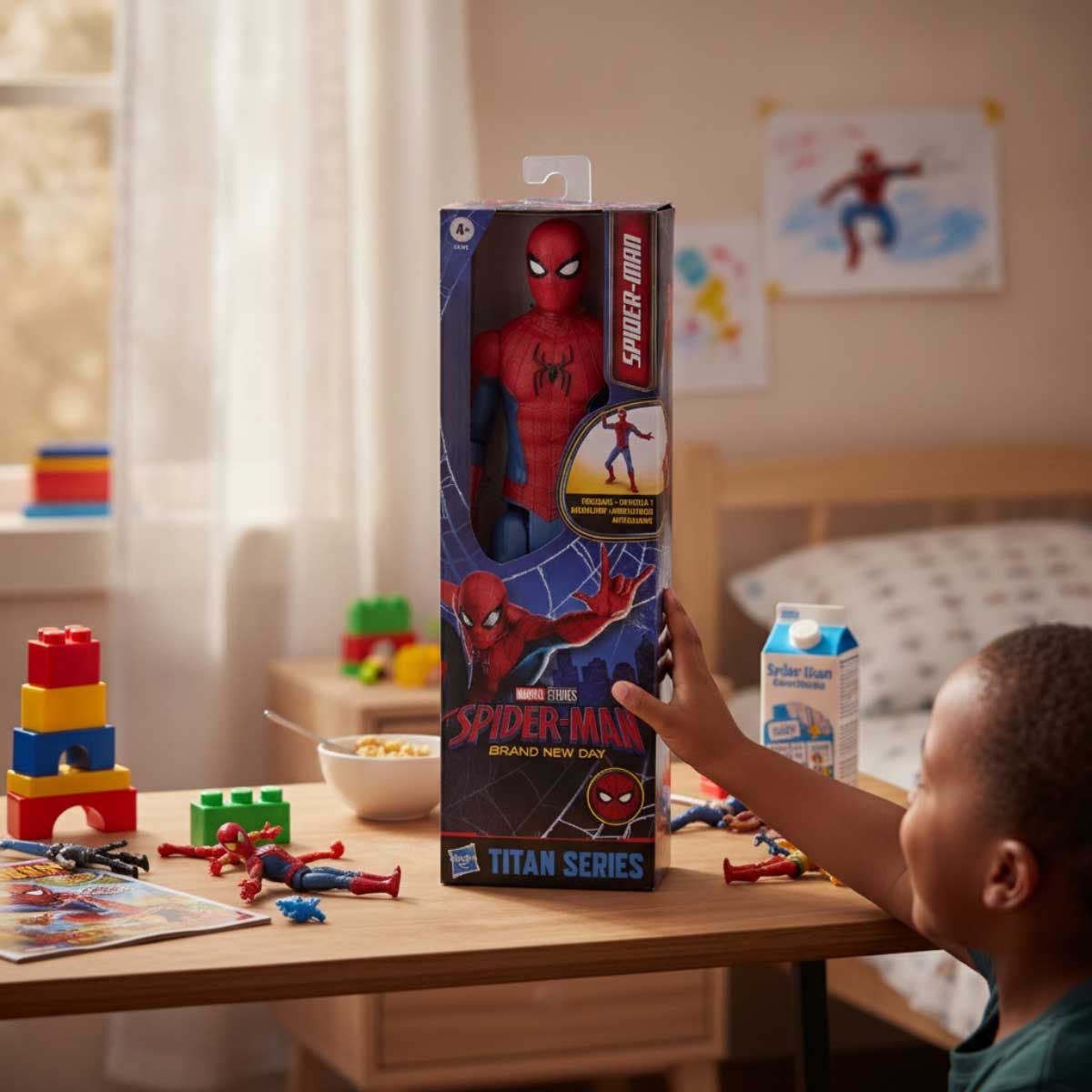 Marvel Spider-Man Brand New Day Titan Series Action Figure Unisex, 5-6 Years