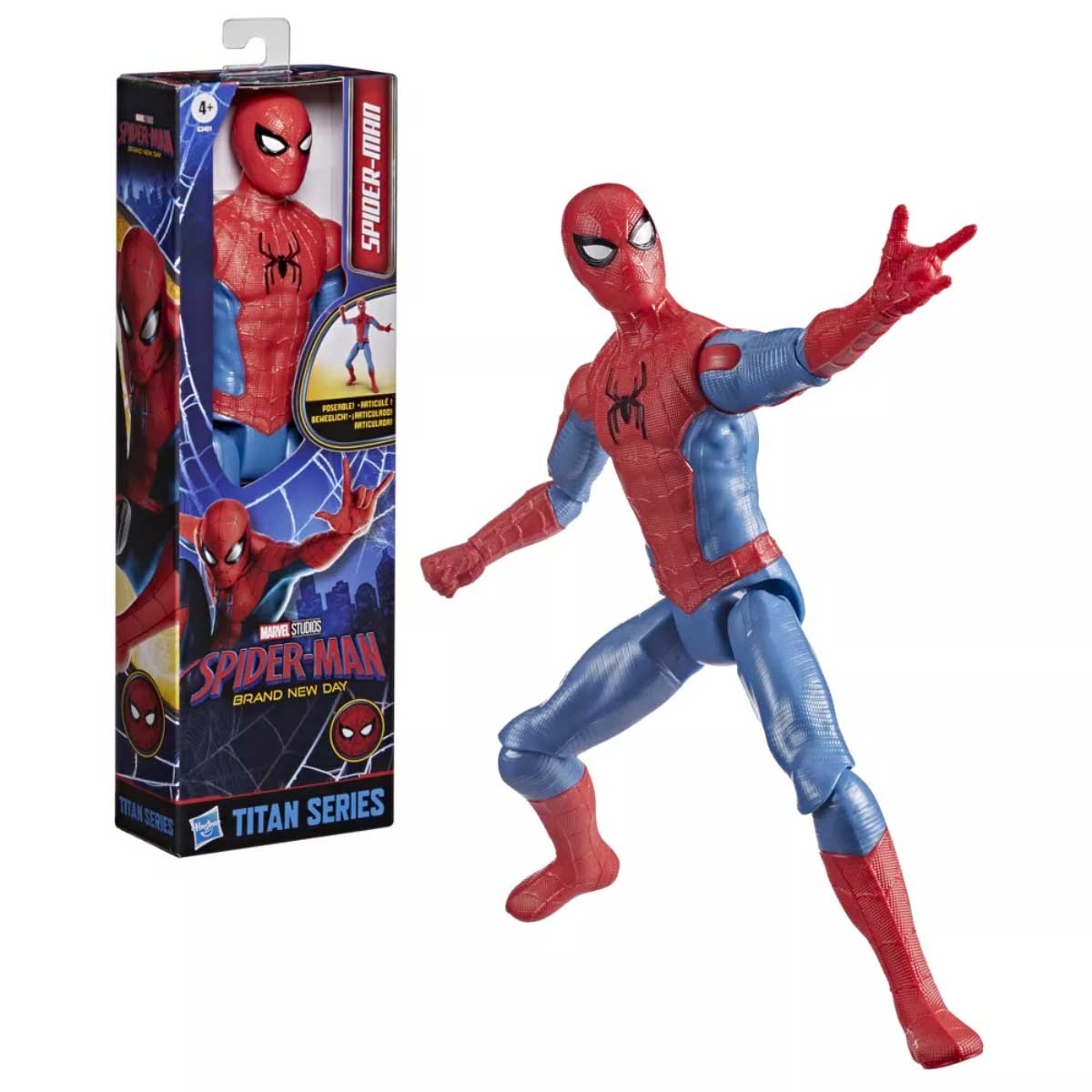 Marvel Spider-Man Brand New Day Titan Series Action Figure Unisex, 5-6 Years