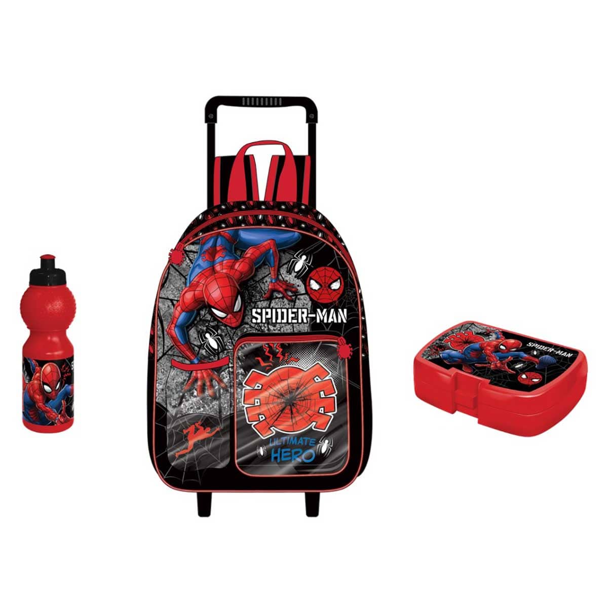 Marvel Spider-Man Classic 14" 3-in-1 Trolley Bag Set Boys, 3-4 Years
