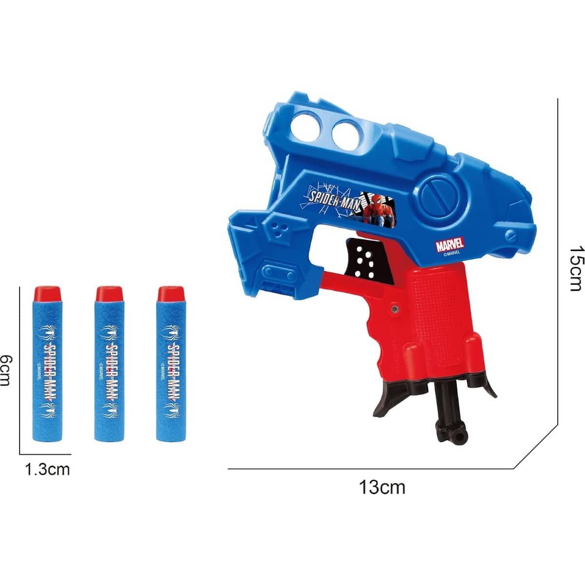 Marvel Spider Man Game Verse Foam Blaster Unisex, 3-4 Years