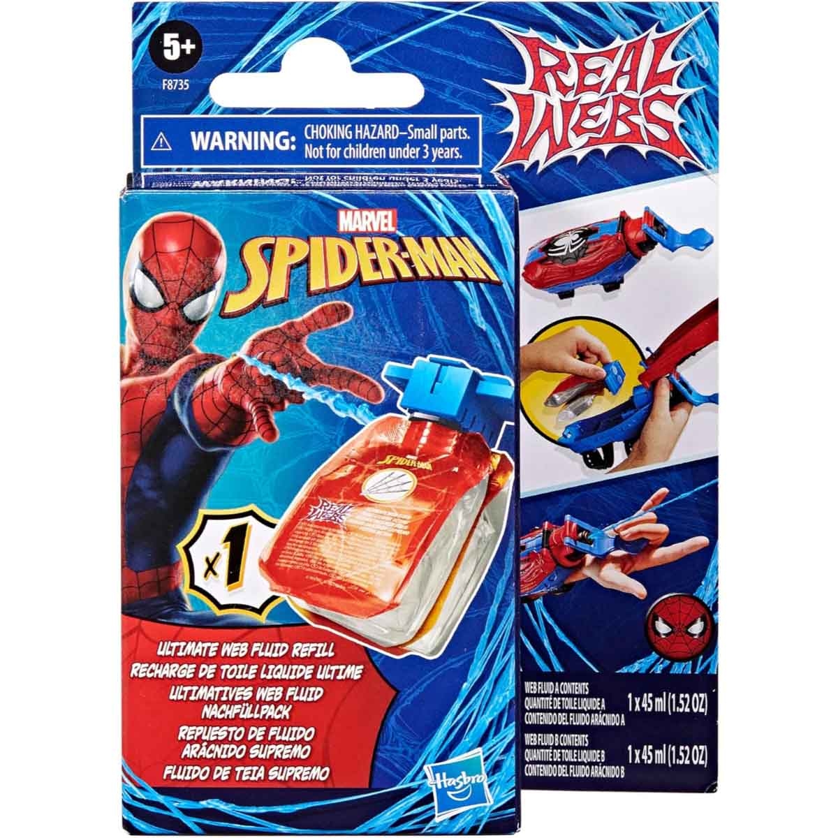 Marvel Spider-Man Real Webs Ultimate Web Fluid Refill Unisex, 5-7 Years