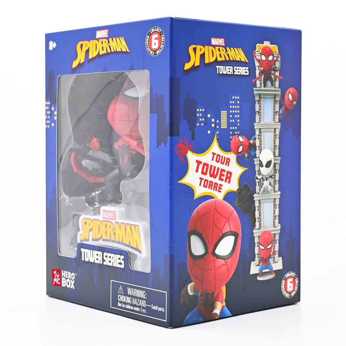Marvel Spiderman Tower Series with Window Box Assorted Action Figure Boys, 8-10 Years