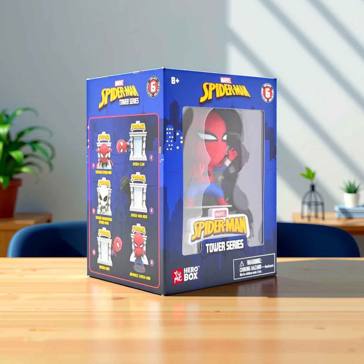 Marvel Spiderman Tower Series with Window Box Assorted Action Figure Boys, 8-10 Years