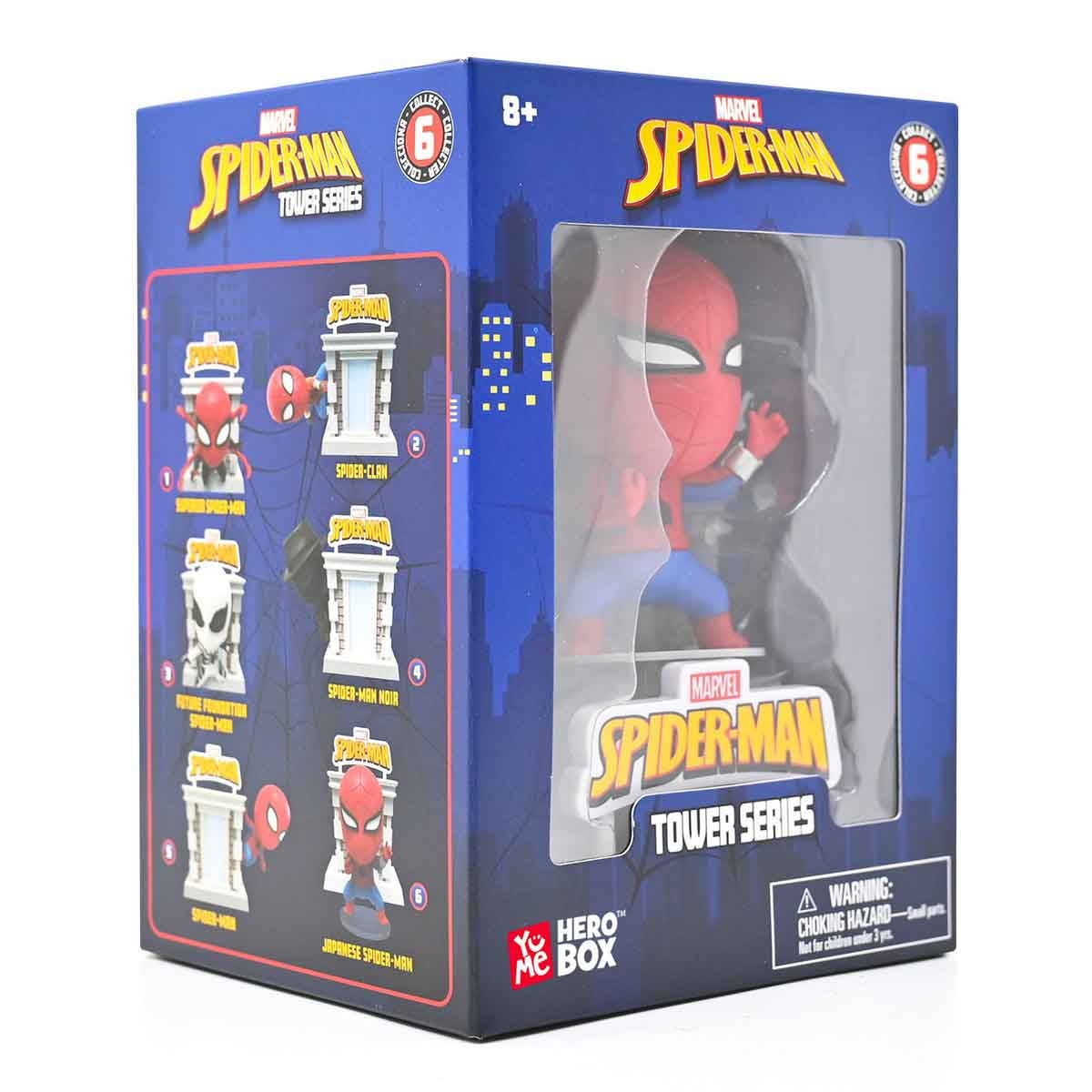 Marvel Spiderman Tower Series with Window Box Assorted Action Figure Boys, 8-10 Years