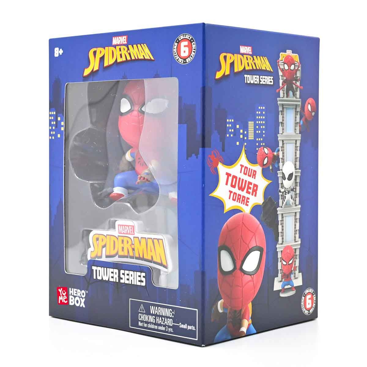 Marvel Spiderman Tower Series with Window Box Assorted Action Figure Boys, 8-10 Years