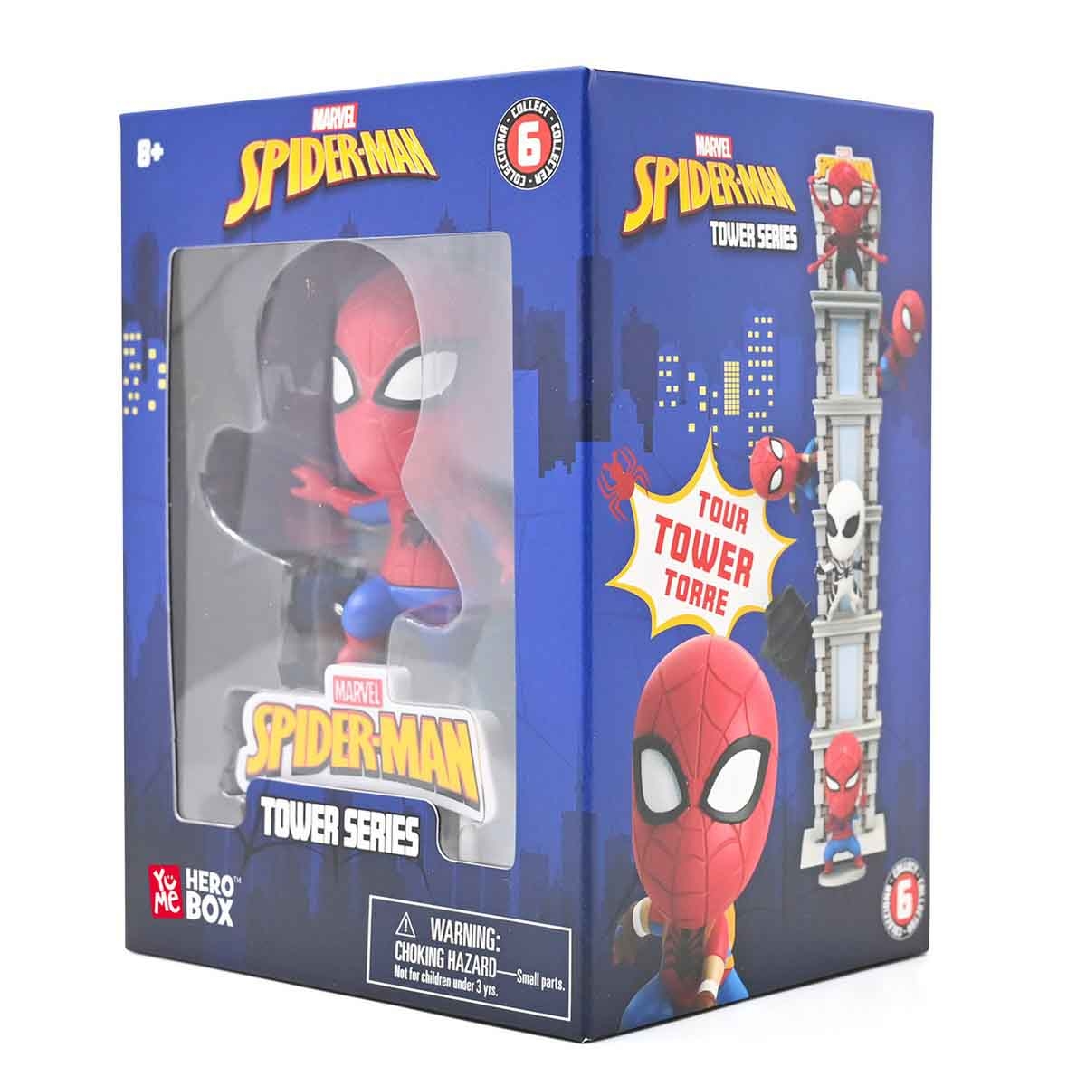 Marvel Spiderman Tower Series with Window Box Assorted Action Figure Boys, 8-10 Years