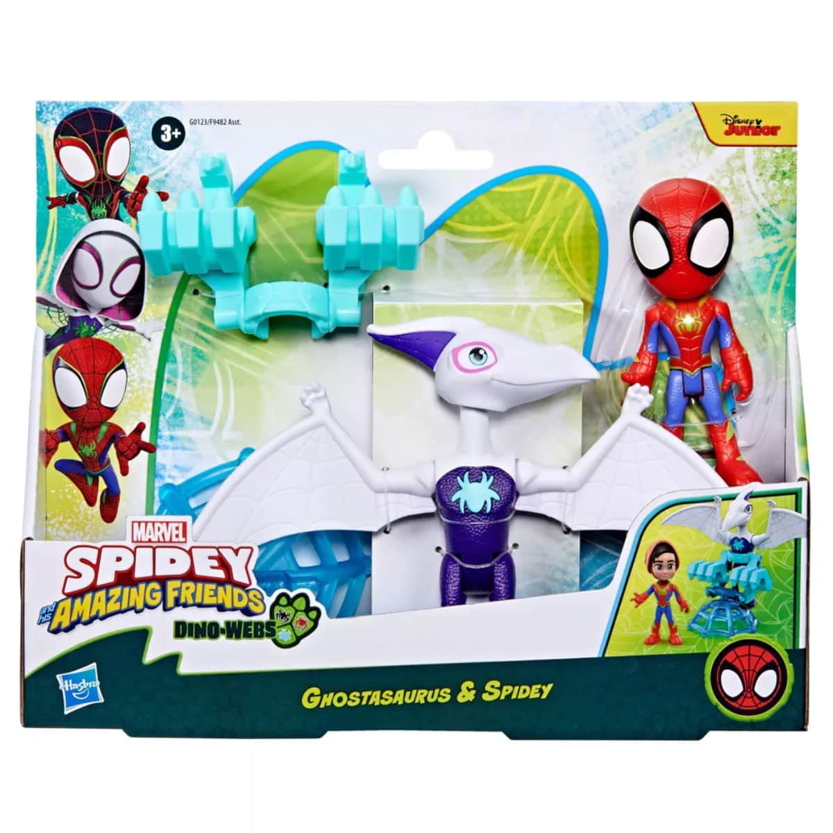 Marvel Spidey and His Amazing Friends Dino-Webs Ghostasaurus & Spidey Playset Unisex, 3-4 Years