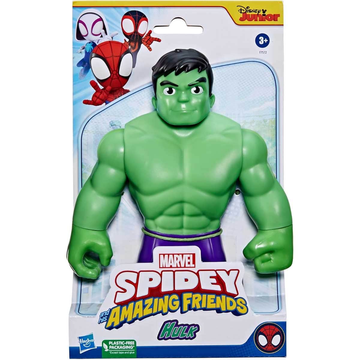 Marvel Spidey & His Amazing Friends Supersized Hulk Action Figure Unisex, 3-4 Years