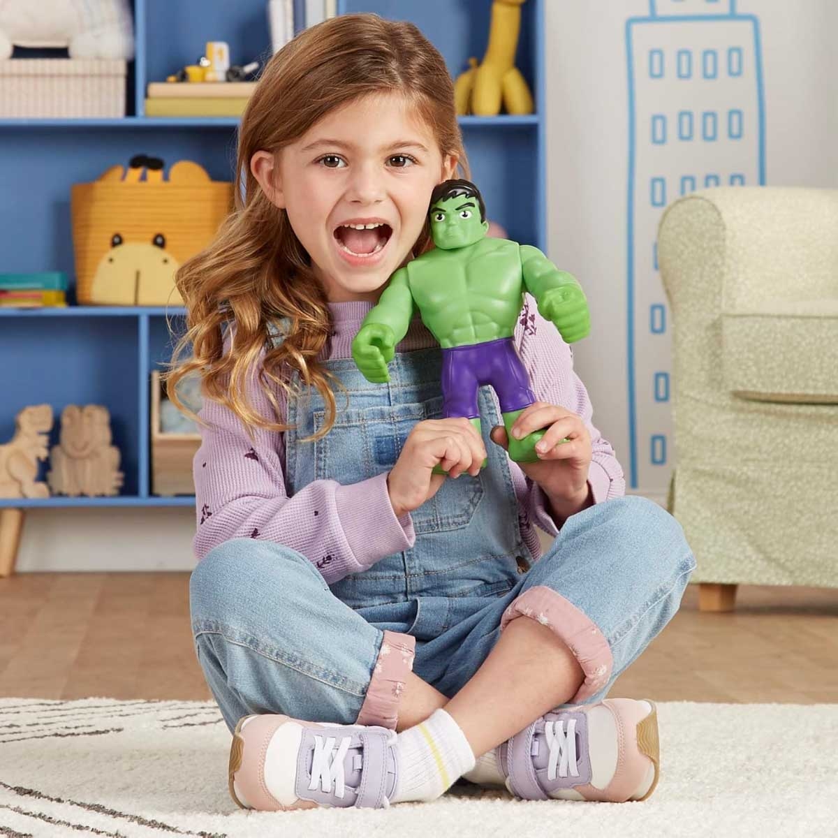 مارفل سبايدي وأصدقاؤه المذهلون شخصية هالك كبيرة الحجم للجنسين، 3-4 سنوات