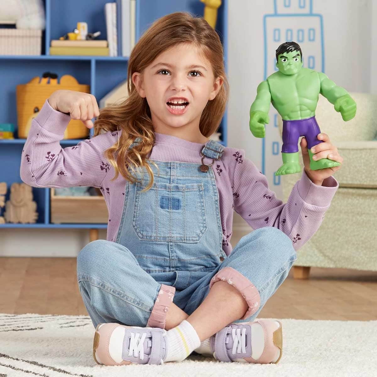 Marvel Spidey & His Amazing Friends Supersized Hulk Action Figure Unisex, 3-4 Years