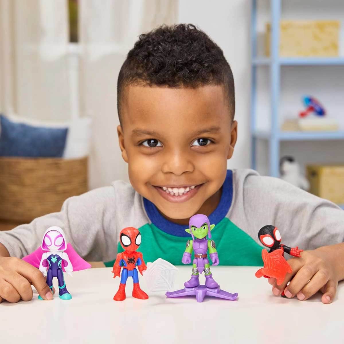 Marvel Spidey & His Amazing Friends Web-Slinging Adventure Action Figure Set Unisex, 3-4 Years