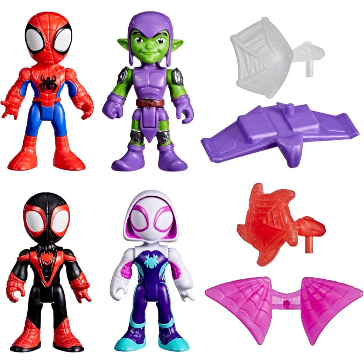Marvel Spidey & His Amazing Friends Web-Slinging Adventure Action Figure Set Unisex, 3-4 Years
