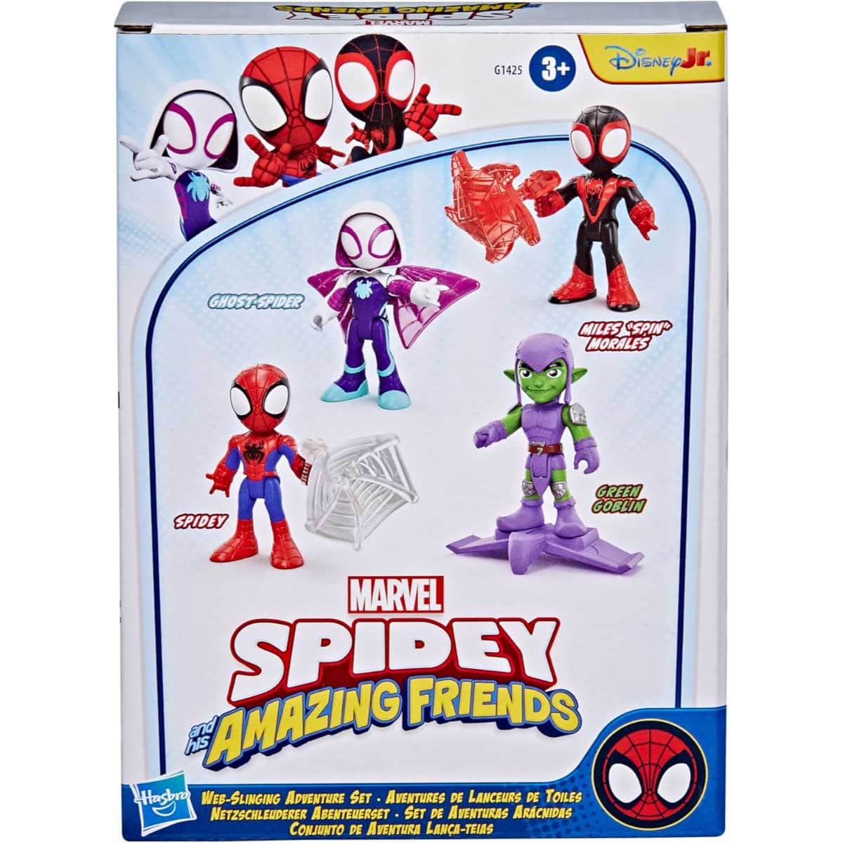 Marvel Spidey & His Amazing Friends Web-Slinging Adventure Action Figure Set Unisex, 3-4 Years