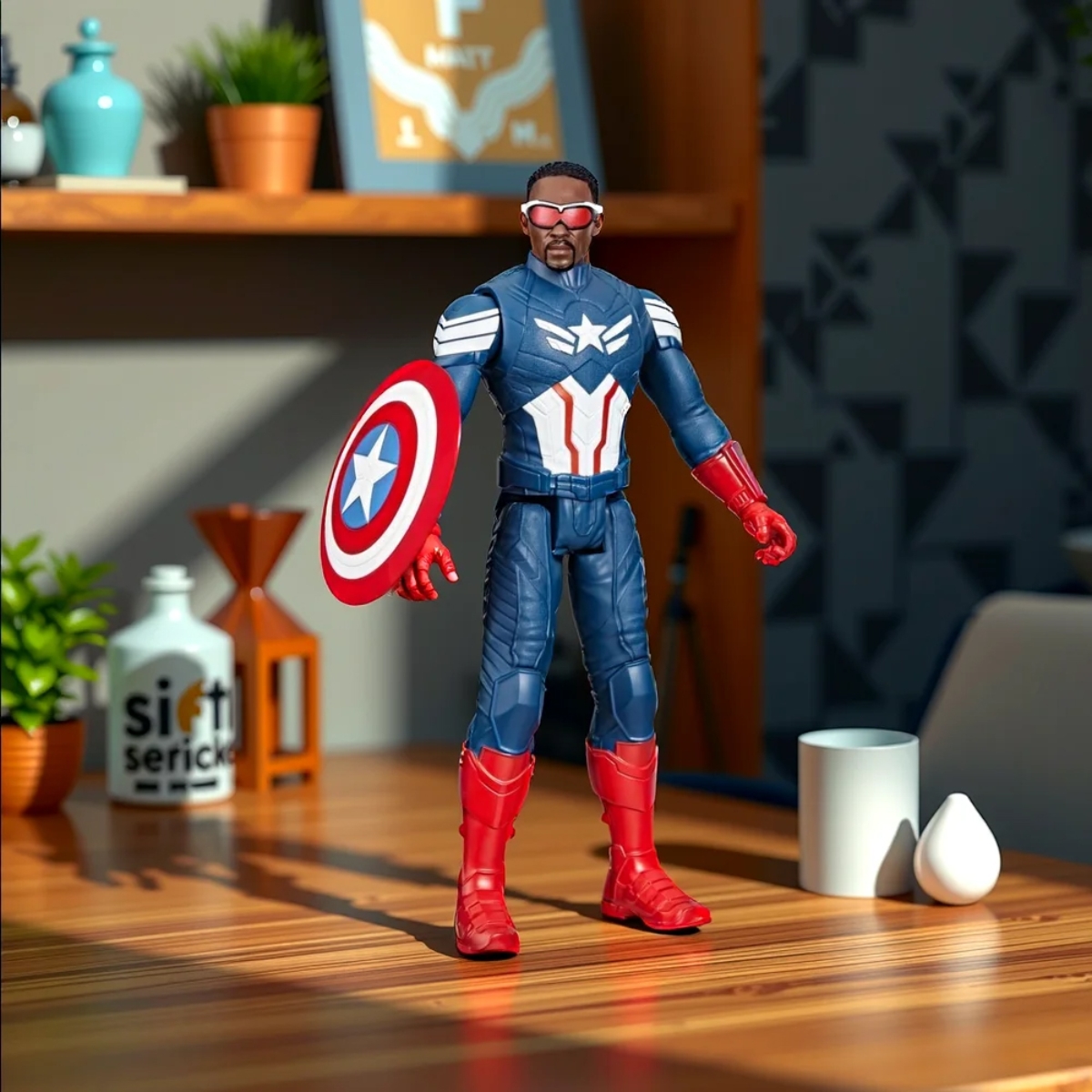 Marvel Studios Titan Hero Captain America Action Figure Set Unisex, 5-7 Years