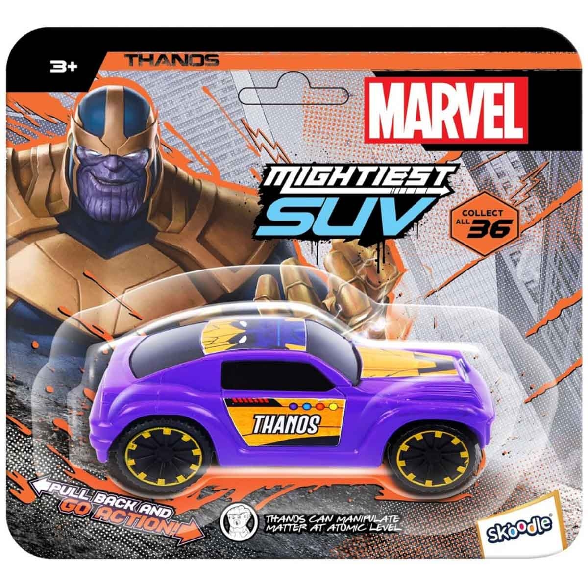 Marvel Thanos Edition Mightiest Pull-Back SUV Unisex, 3-4 Years