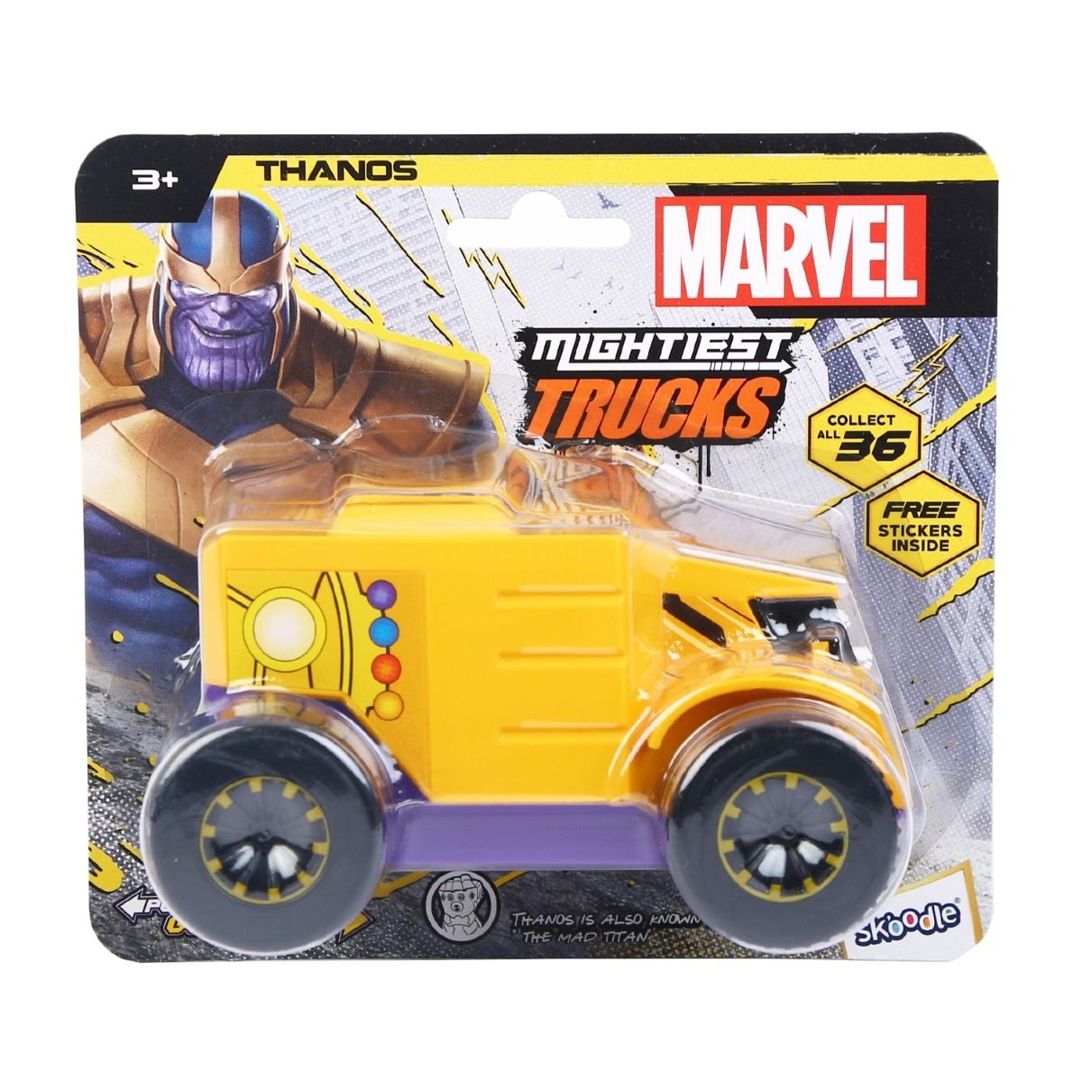 Marvel Thanos Pull Back Mightiest Truck Unisex, 3-4 Years