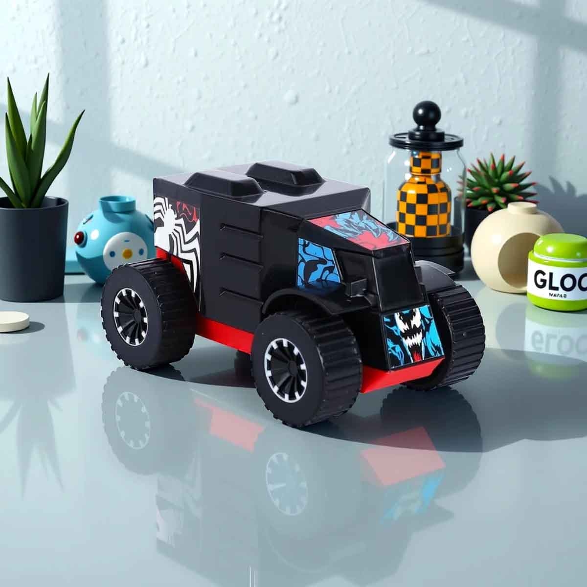 Marvel Venom Pull Back Mightiest Truck Unisex, 3-4 Years