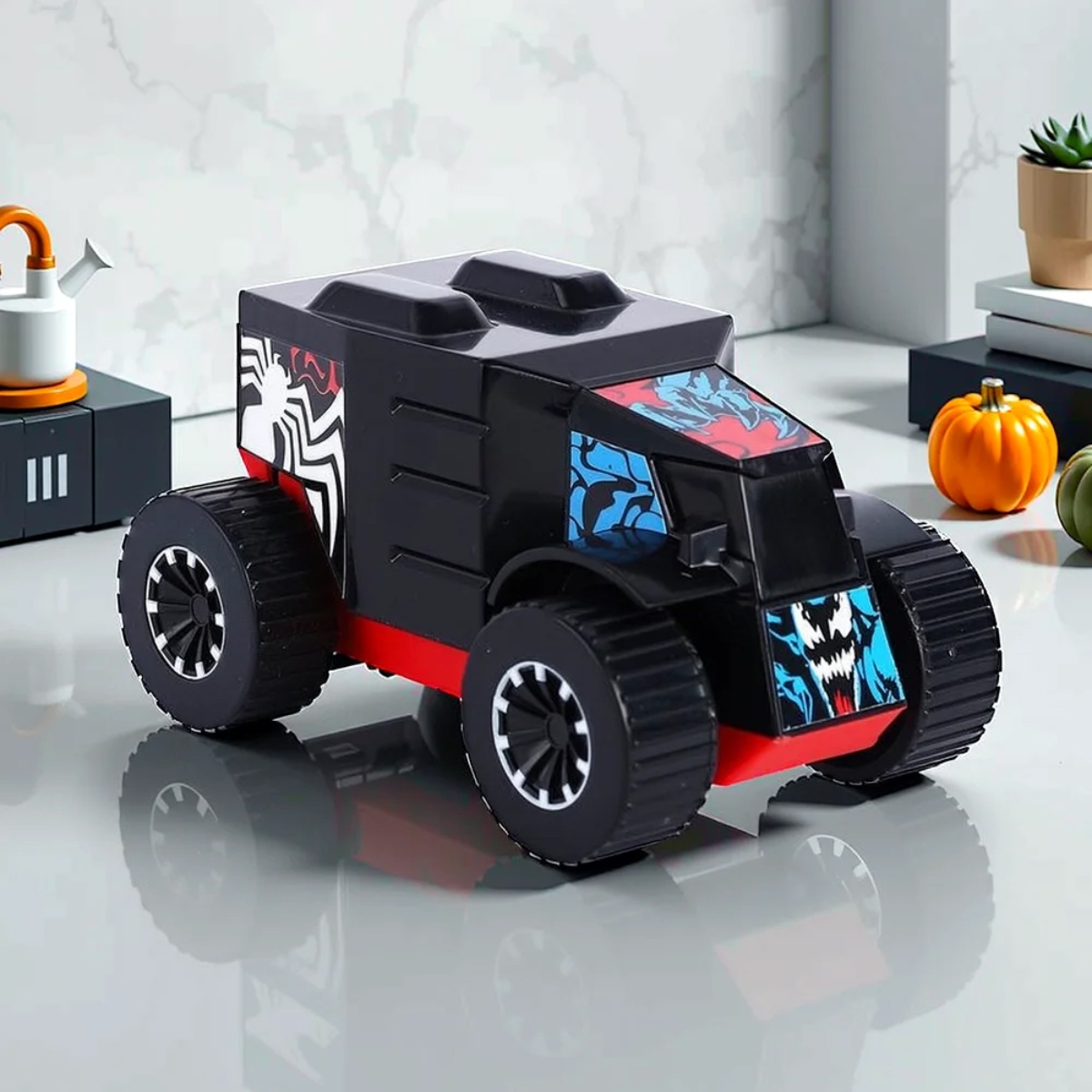 Marvel Venom Pull Back Mightiest Truck Unisex, 3-4 Years