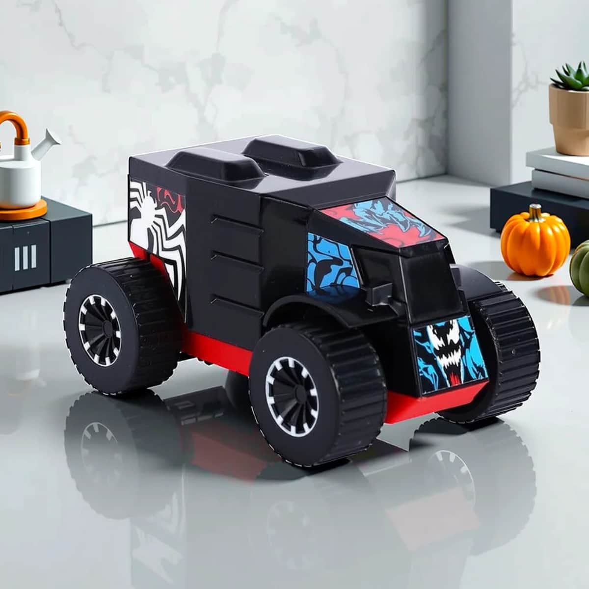 Marvel Venom Pull Back Mightiest Truck Unisex, 3-4 Years