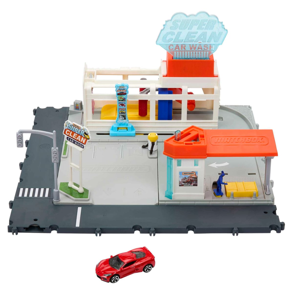 Matchbox Action Drivers Super Clean Car Wash Playset Unisex, 3-4 Years