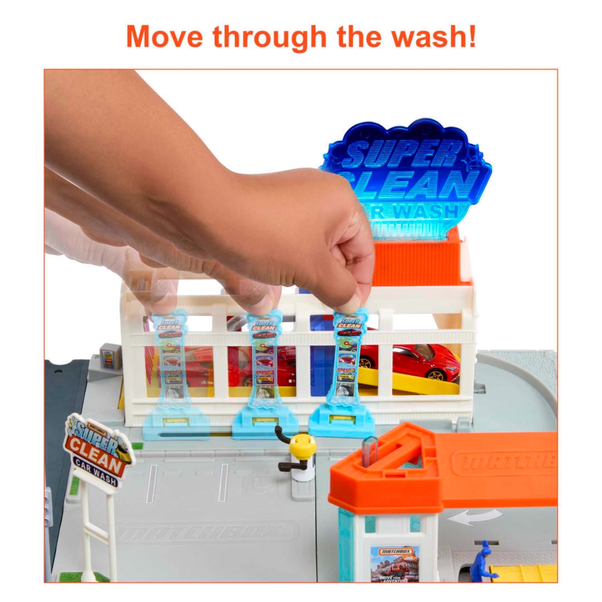 Matchbox Action Drivers Super Clean Car Wash Playset Unisex, 3-4 Years