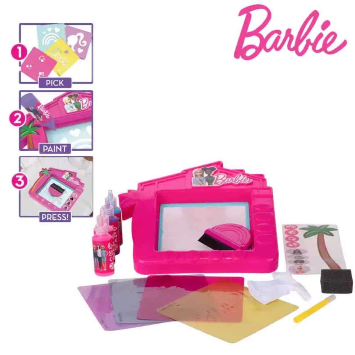Barbie 3D Sticker Maker Including Barbie Doll Playset Girls, 3-4 Years