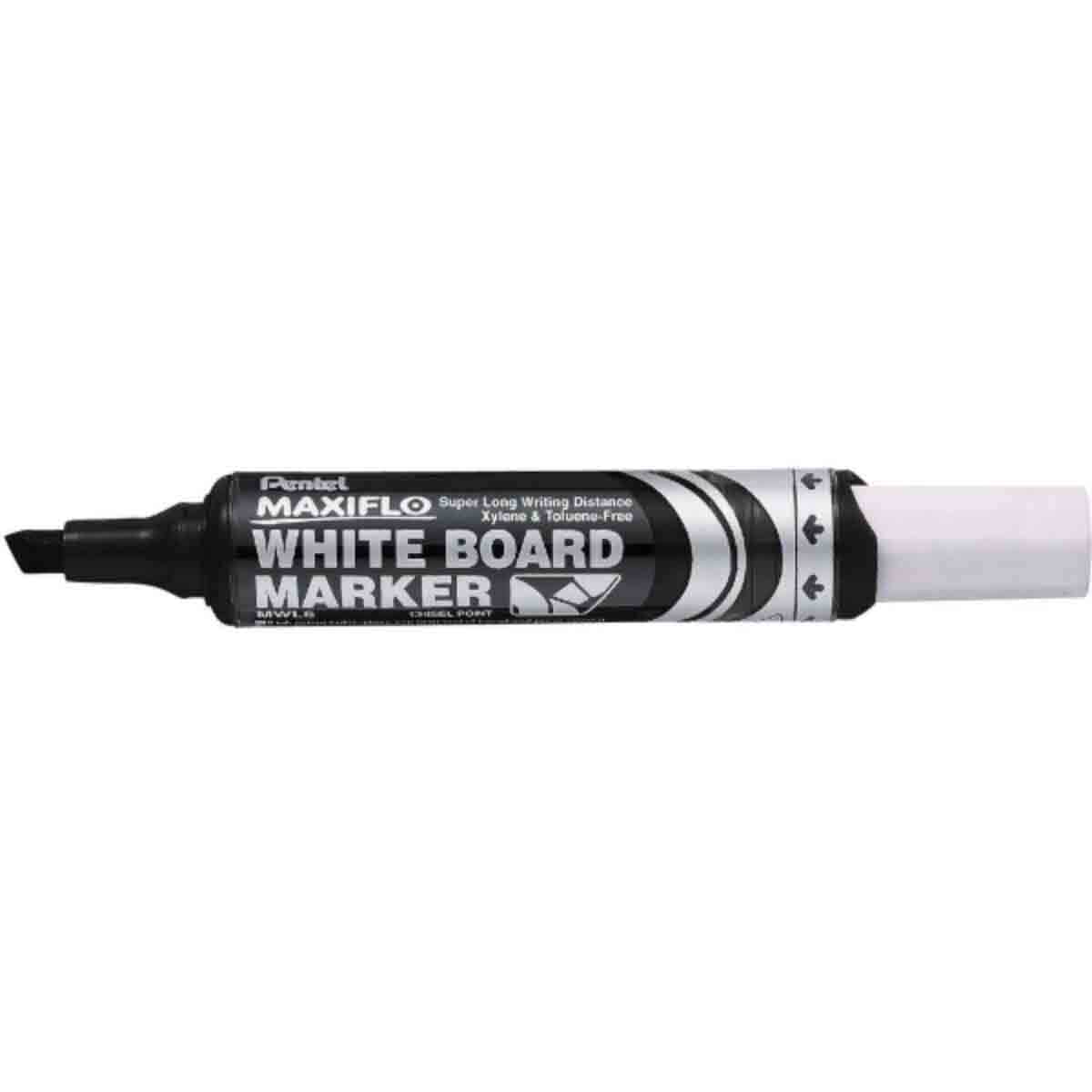 Maxiflo Chisel Tip Black Whiteboard Marker