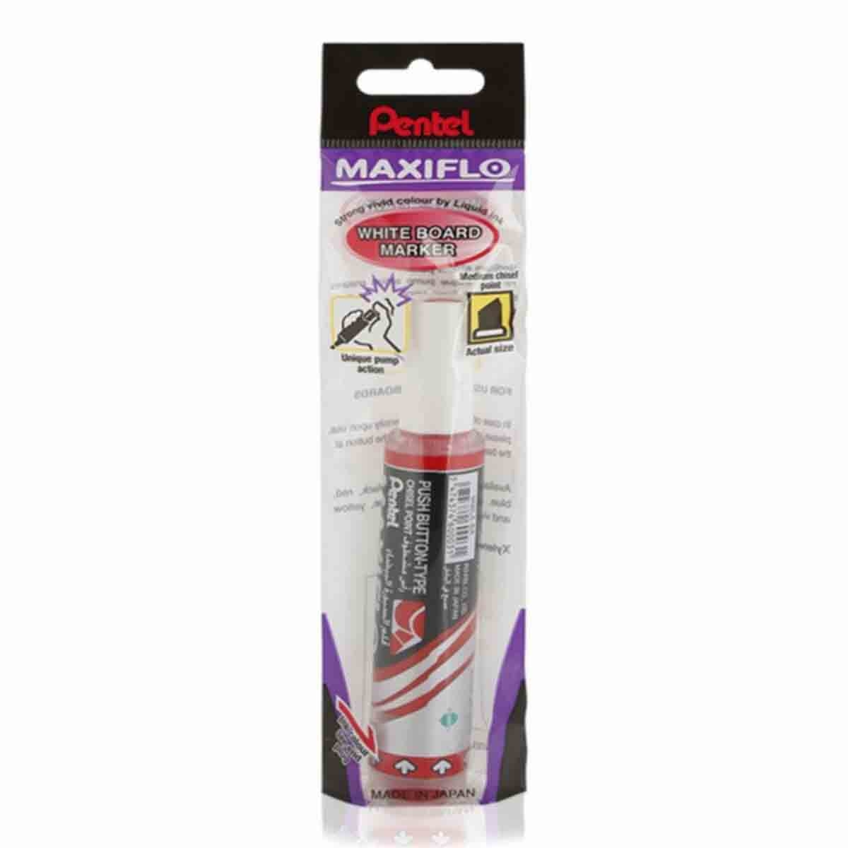 ماكسيفلو قلم وايت بورد بطرف مائل باللون الأحمر