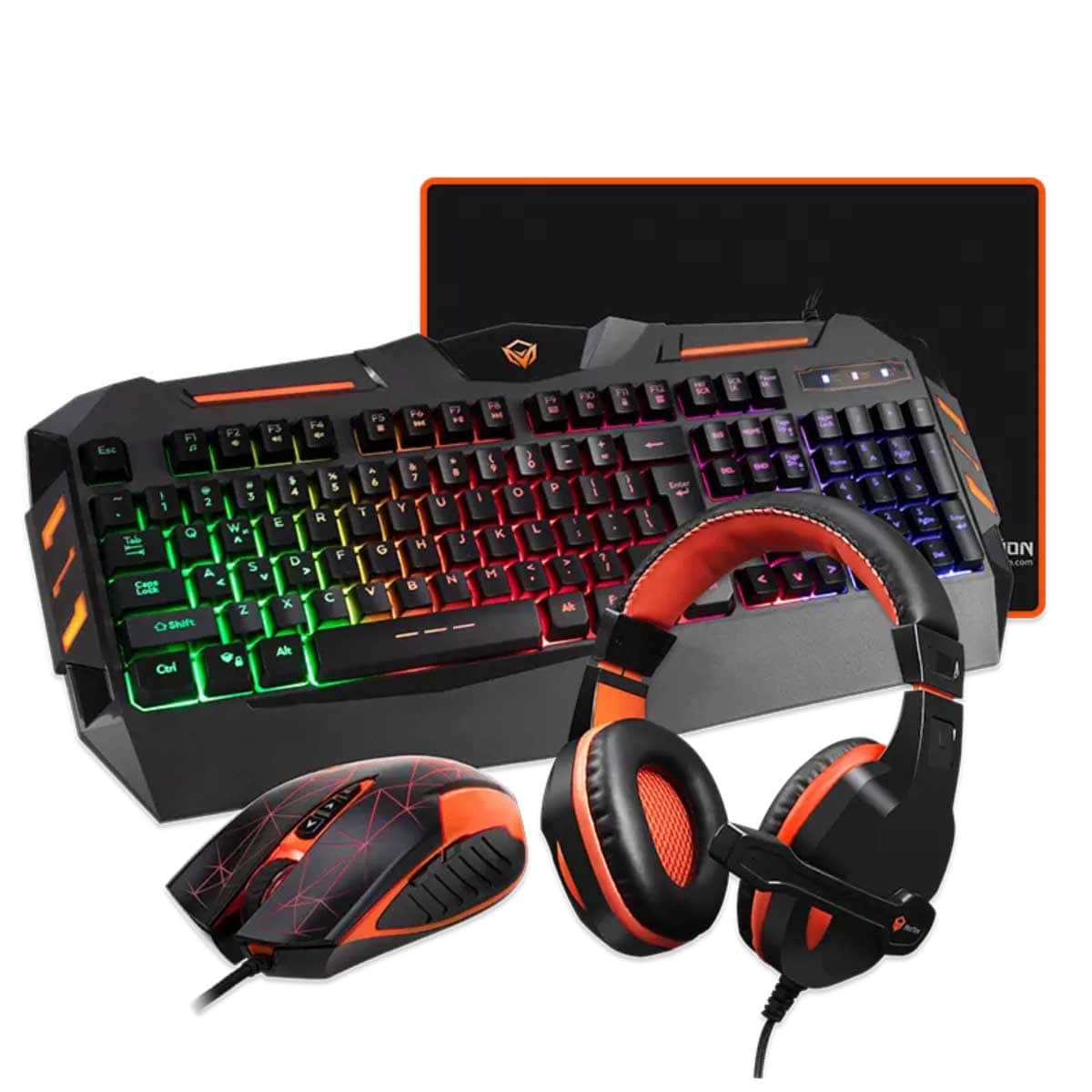 Meetion 4-in-1 C500 Backlit Gaming Combo Kit