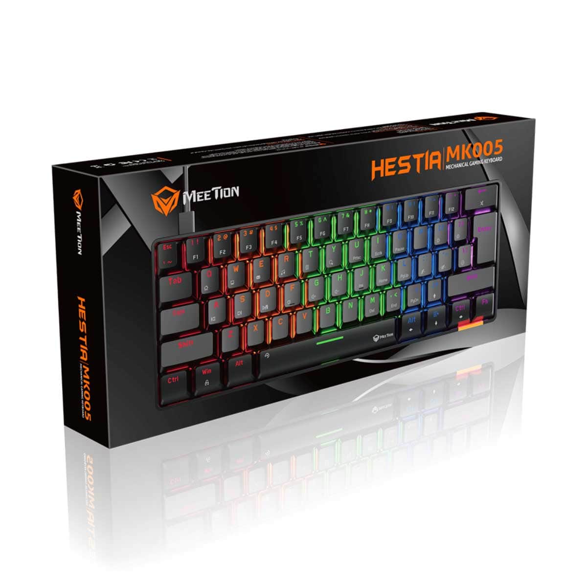 Meetion MK005 USB Wired 60% Mechanical Gaming Keyboard