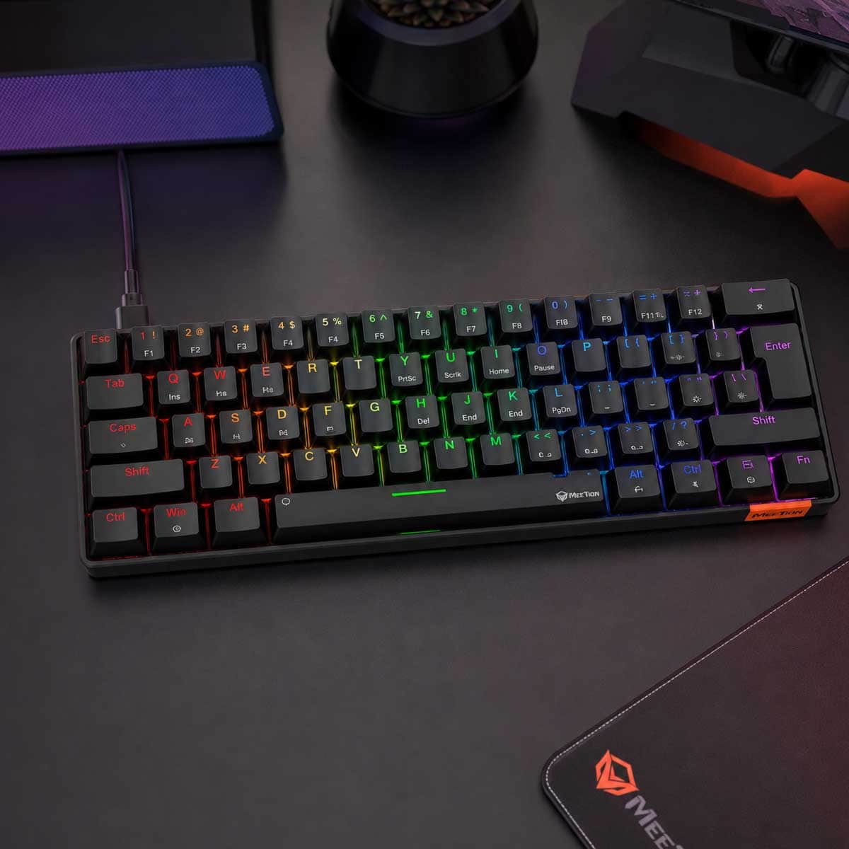 Meetion MK005 USB Wired 60% Mechanical Gaming Keyboard