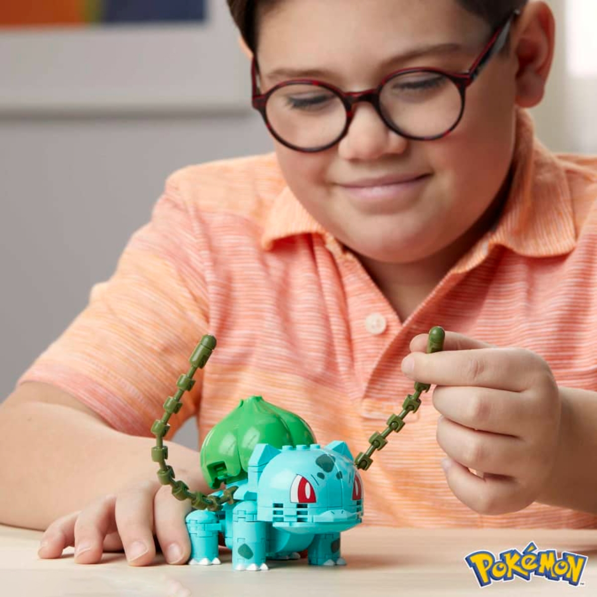 Mega 4" Pokémon Build & Show Bulbasaur Building Set Unisex, 8-10 Years