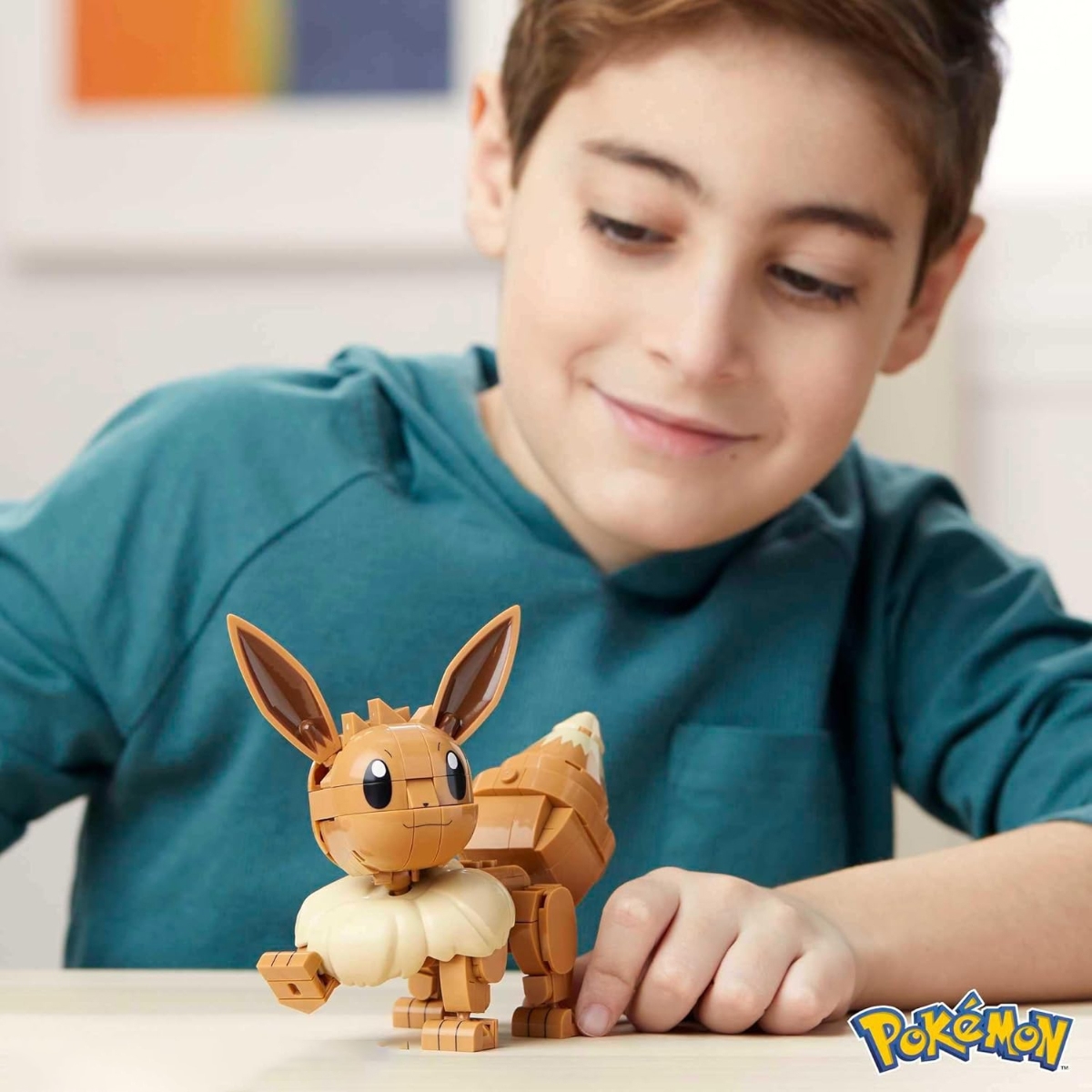 Mega 4" Pokémon Build & Show Eevee Building Set Unisex, 8-10 Years