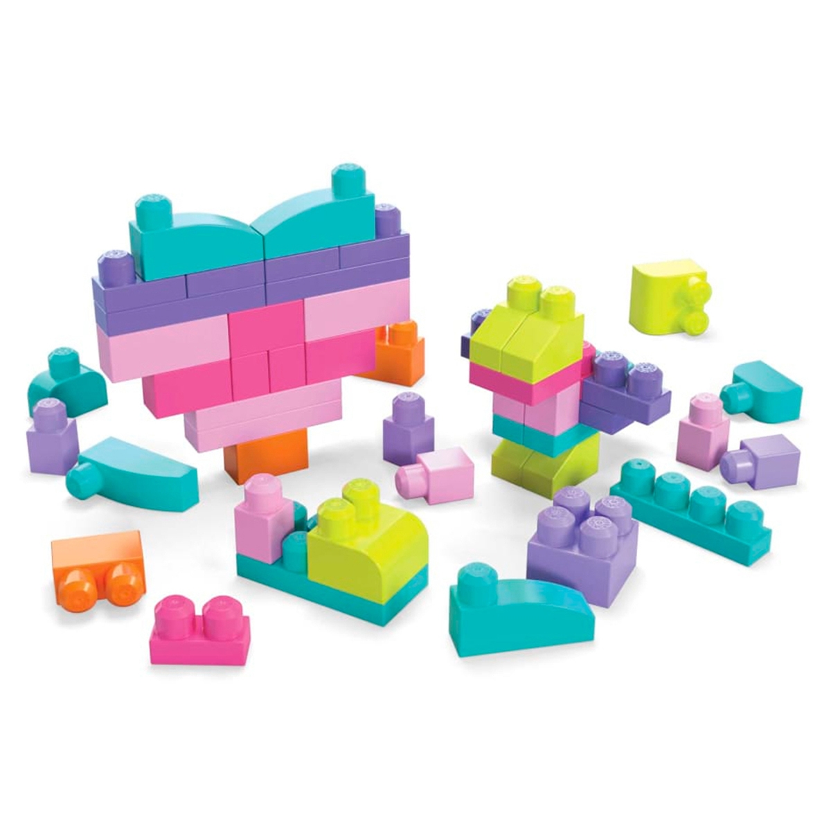 Mega Bloks Fisher-Price Pink Big Building Block Set Toddler, 0-2 Years