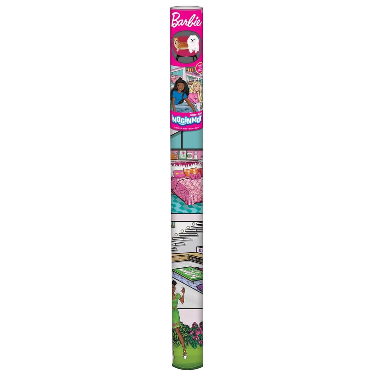 Mega Mat Barbie Dream House Jumbo Playmat with Chairs & Dogs Girls, 3-4 Years
