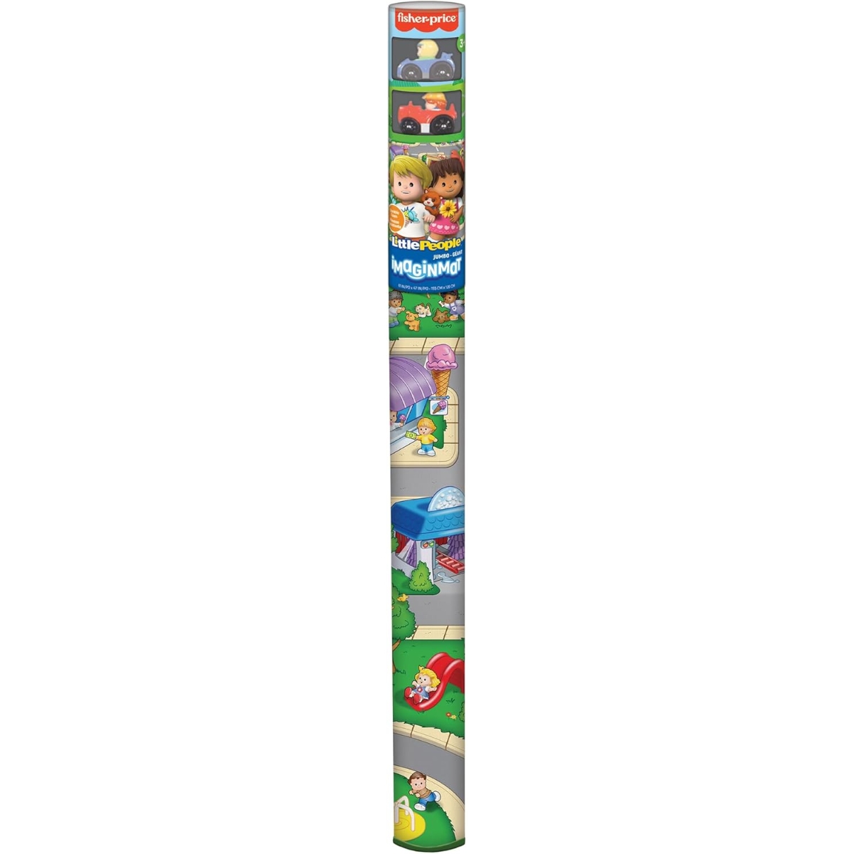 Mega Mat Little People Jumbo Playmat with 2 Vehicle Unisex, 3-4 Years