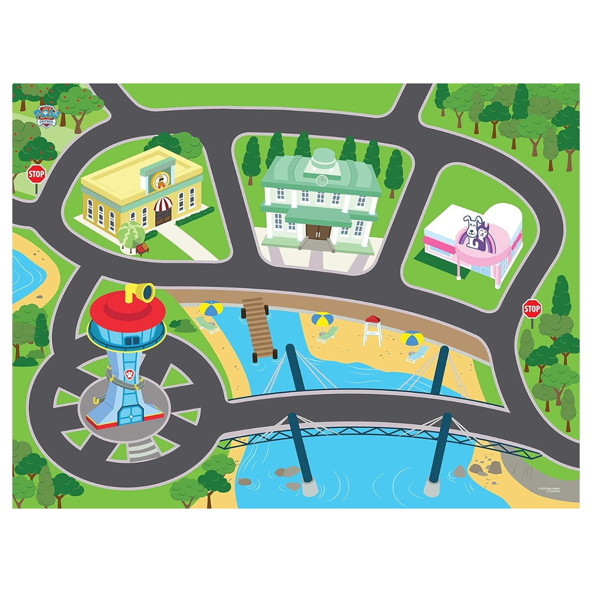 Mega Mat Paw Patrol Original Playmat with Vehicle Unisex, 3-4 Years