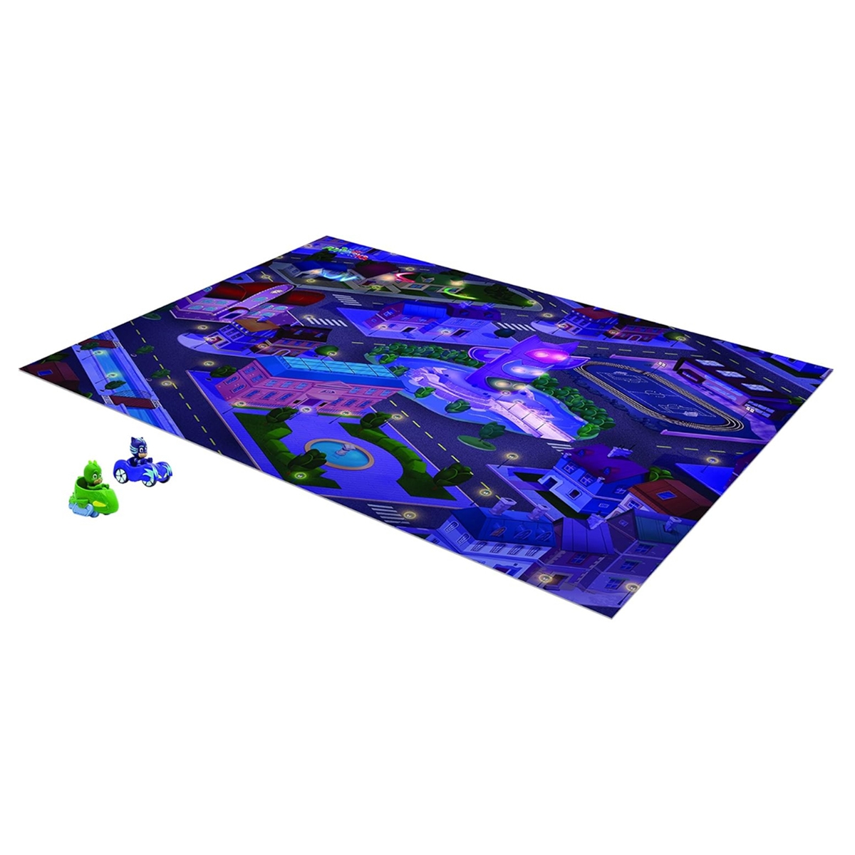 Mega Mat PJ Masks Jumbo Playmat with 2 Vehicle Unisex, 3-4 Years