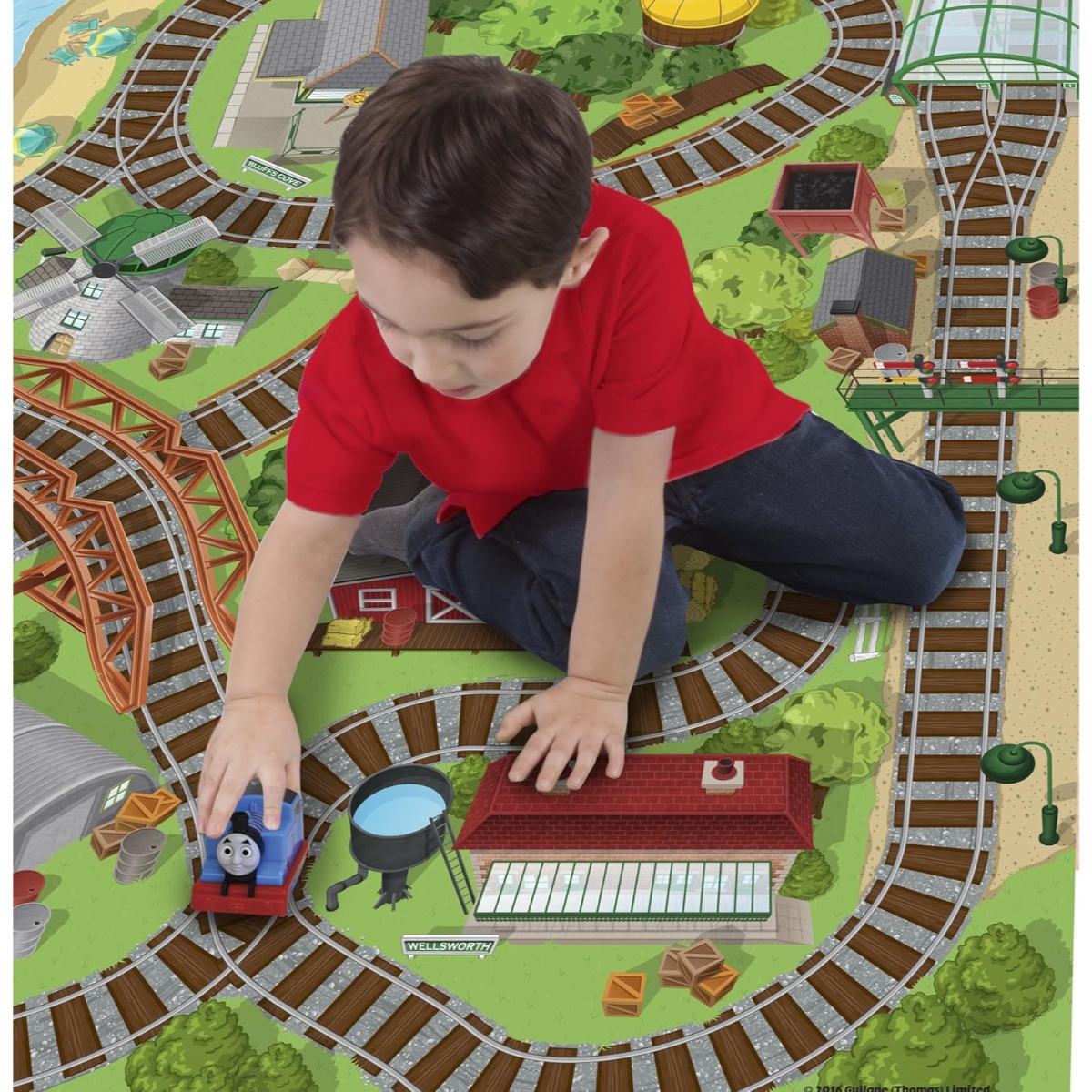 Mega Mat Thomas & Friends Original Playmat with Vehicle Unisex, 3-4 Years