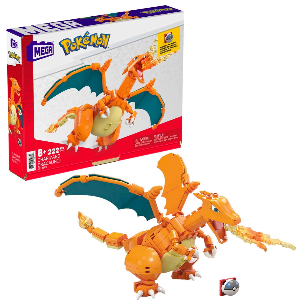 Mega Pokémon Charizard Building Set Unisex, 8-10 Years