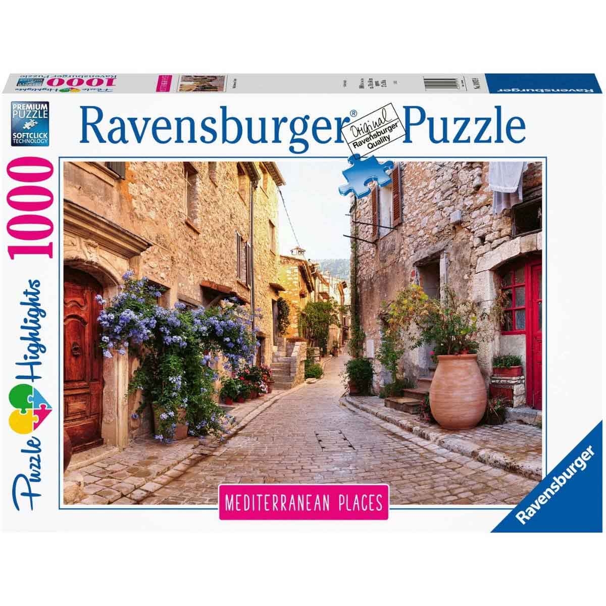 Melissa & Doug Abacus & Safari Chunky Peg Puzzle with Ravensburger Mediterranean Places Puzzle Bundle Unisex, 13+ Years