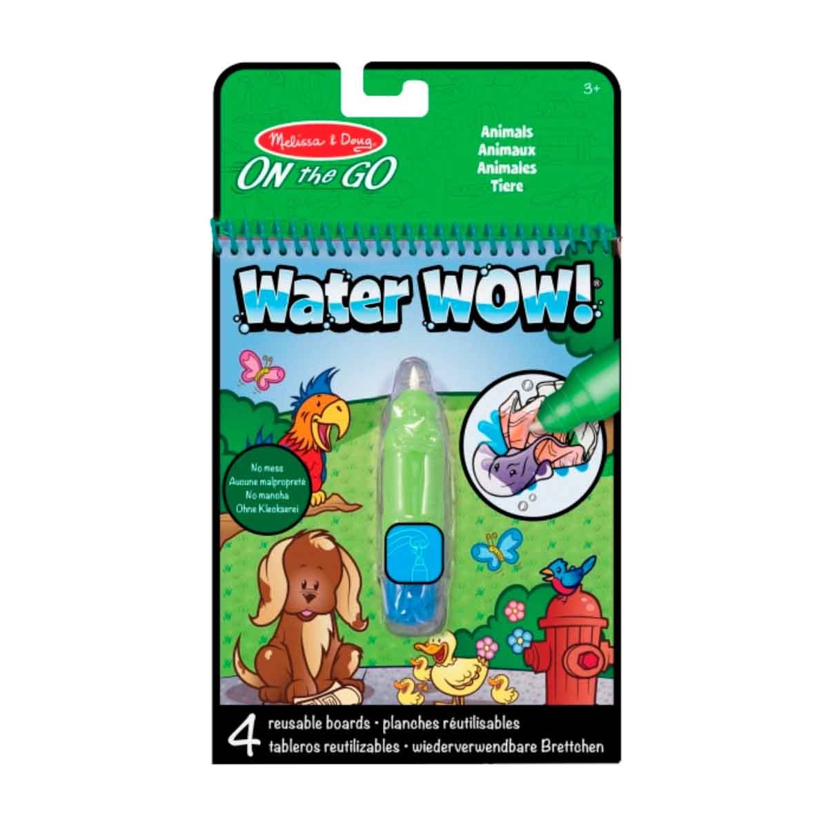Melissa & Doug Animals Water Wow! Art Kit Unisex, 3-4 Years