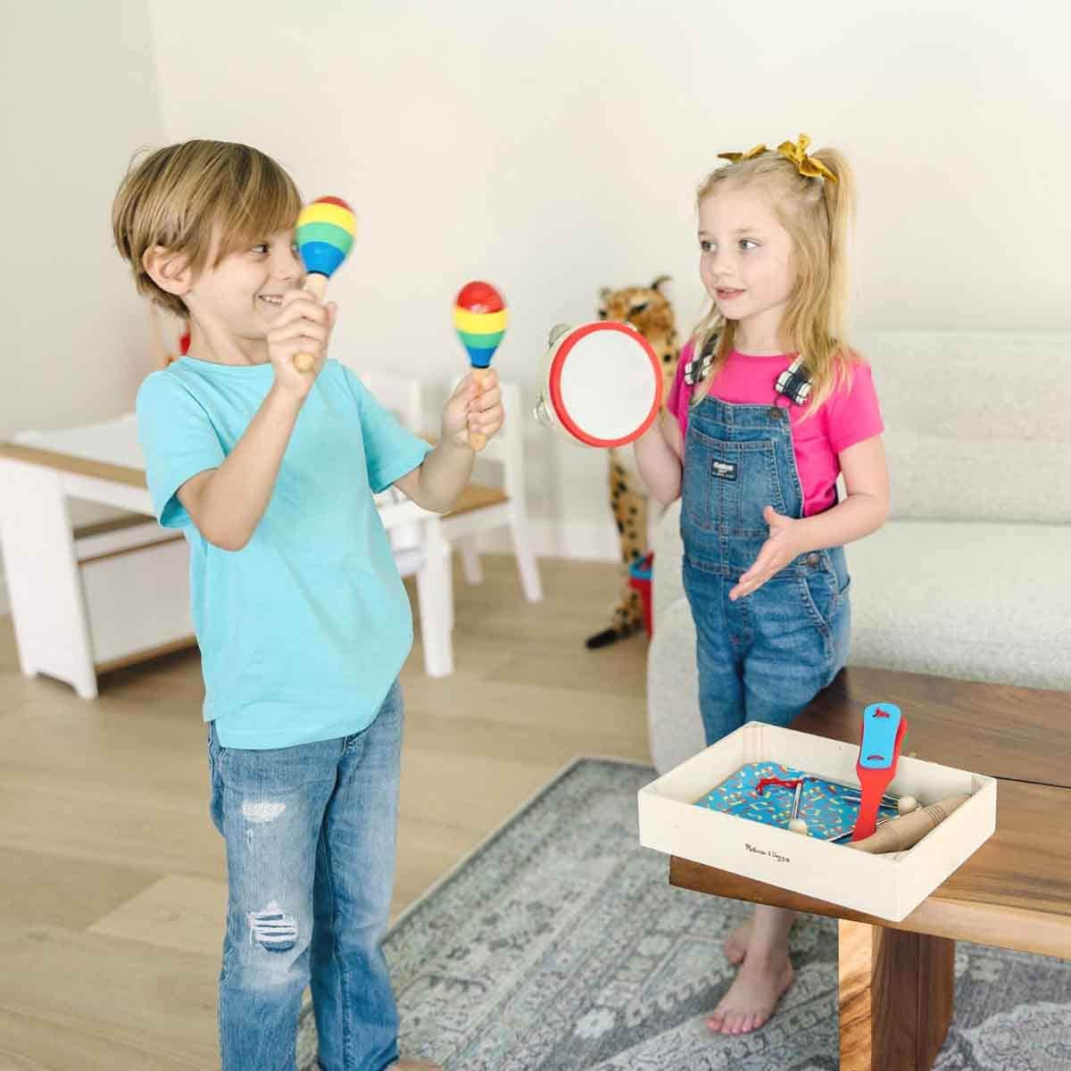 Melissa & Doug Band In A Box Clap! Clang! Tap Playset Unisex, 3-4 Years