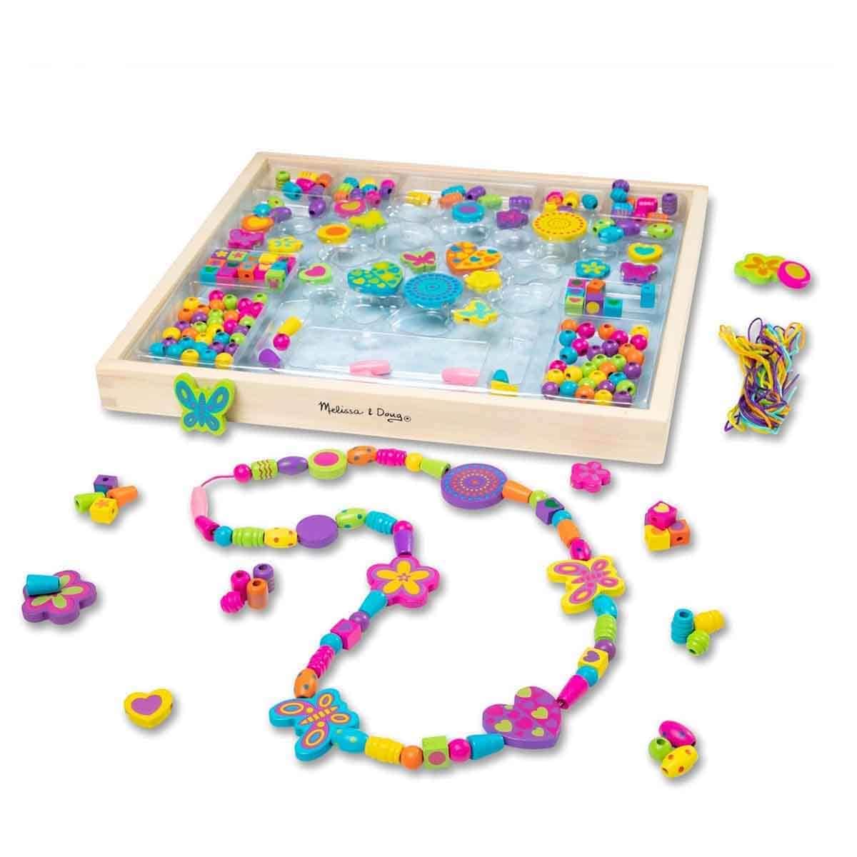 Melissa & Doug Bead Bouquet & MAC CTK Craft Kit with Compound Kings Bingsu Slime Bundle Unisex, 5-7 Years