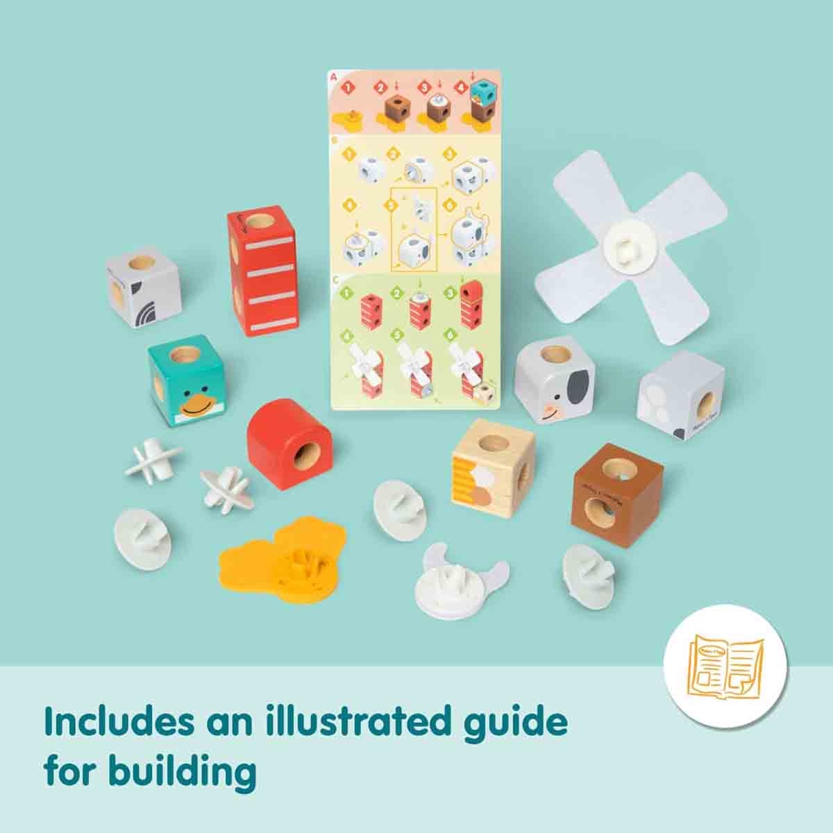 ميليسا آند دوج طقم لعب بلوكابلز أصدقاء المزرعة للجنسين من عمر 3 إلى 4 سنوات