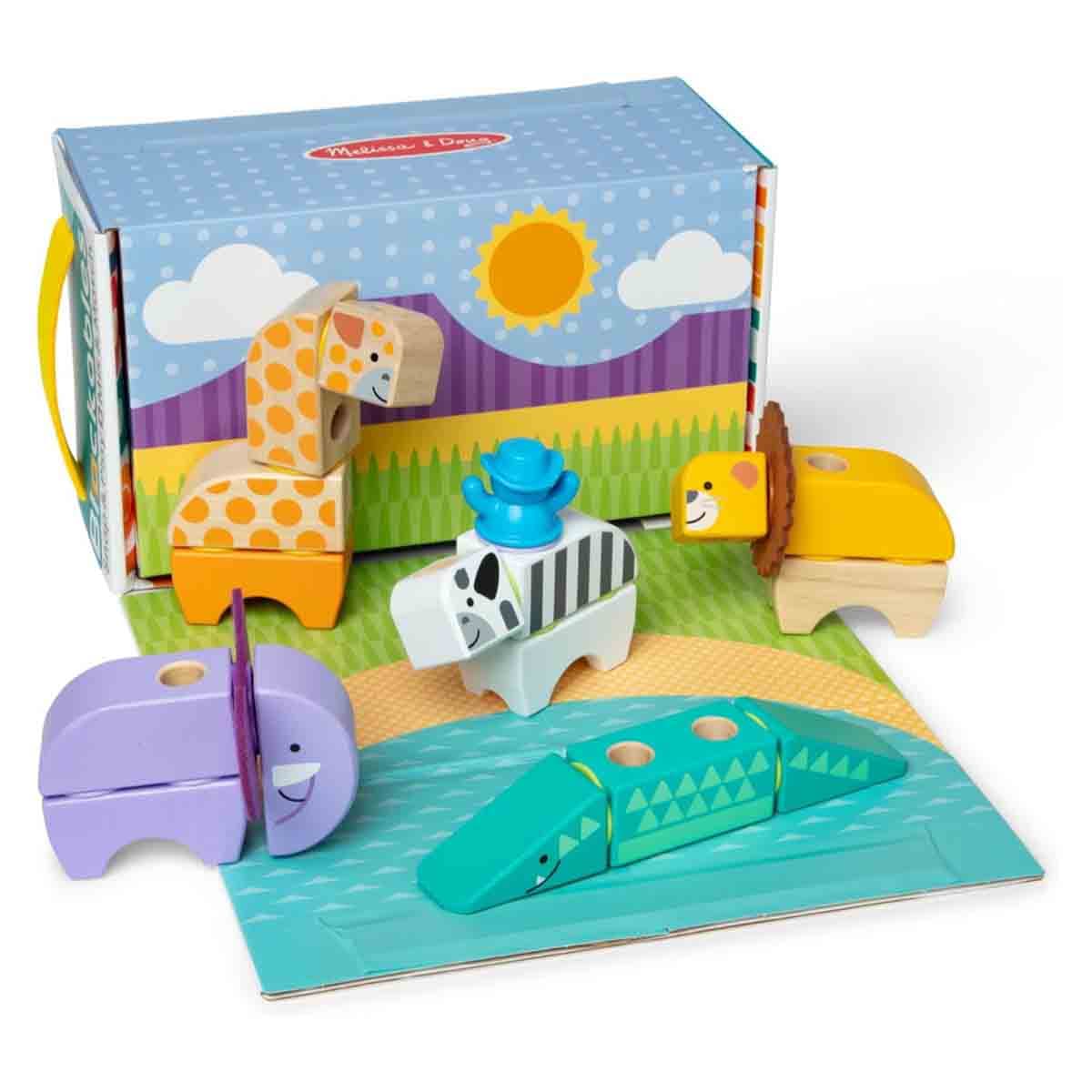 Melissa & Doug Blockables Safari Playset Unisex, 3-4 Years