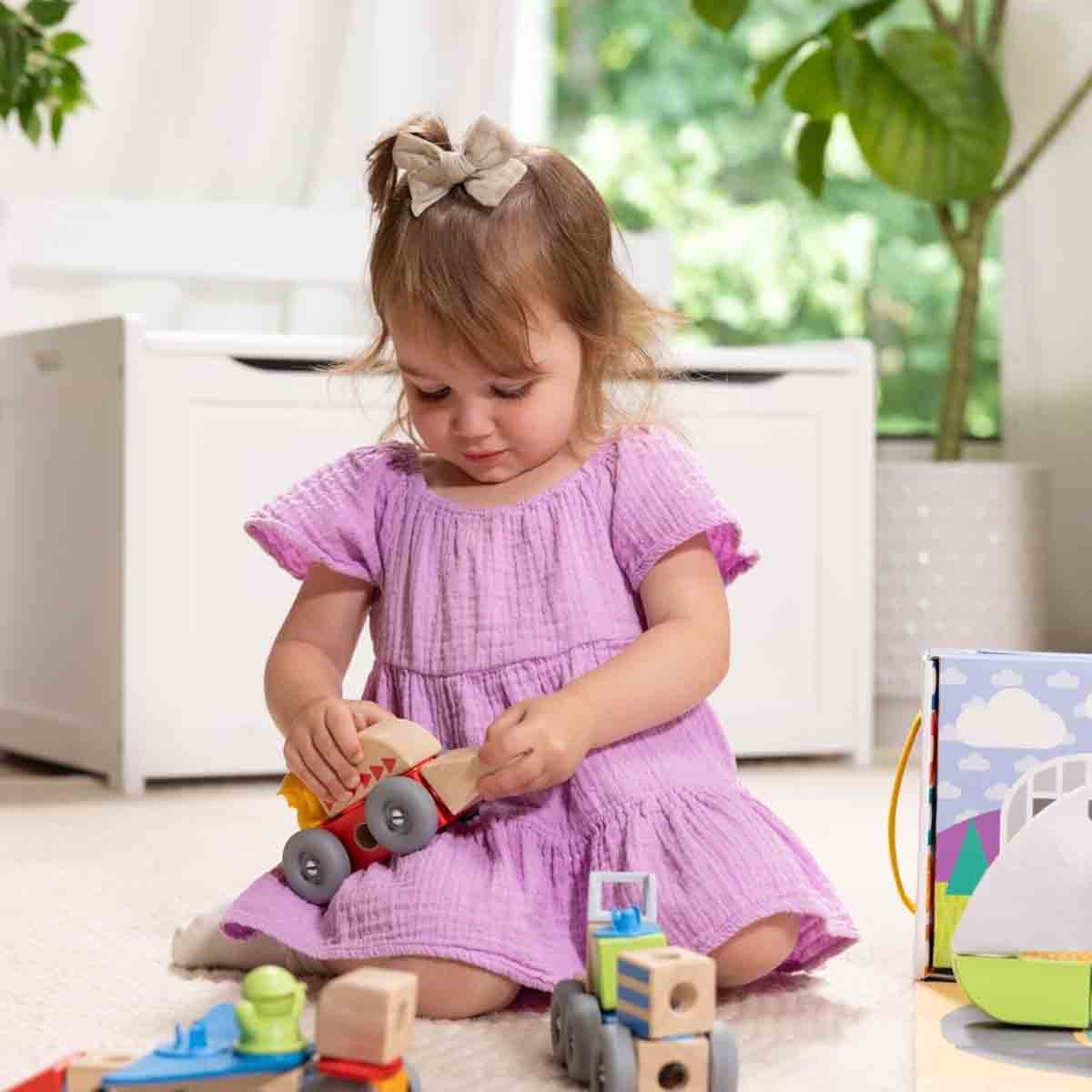 Melissa & Doug Blockables Vehicles Playset Unisex, 3-4 Years