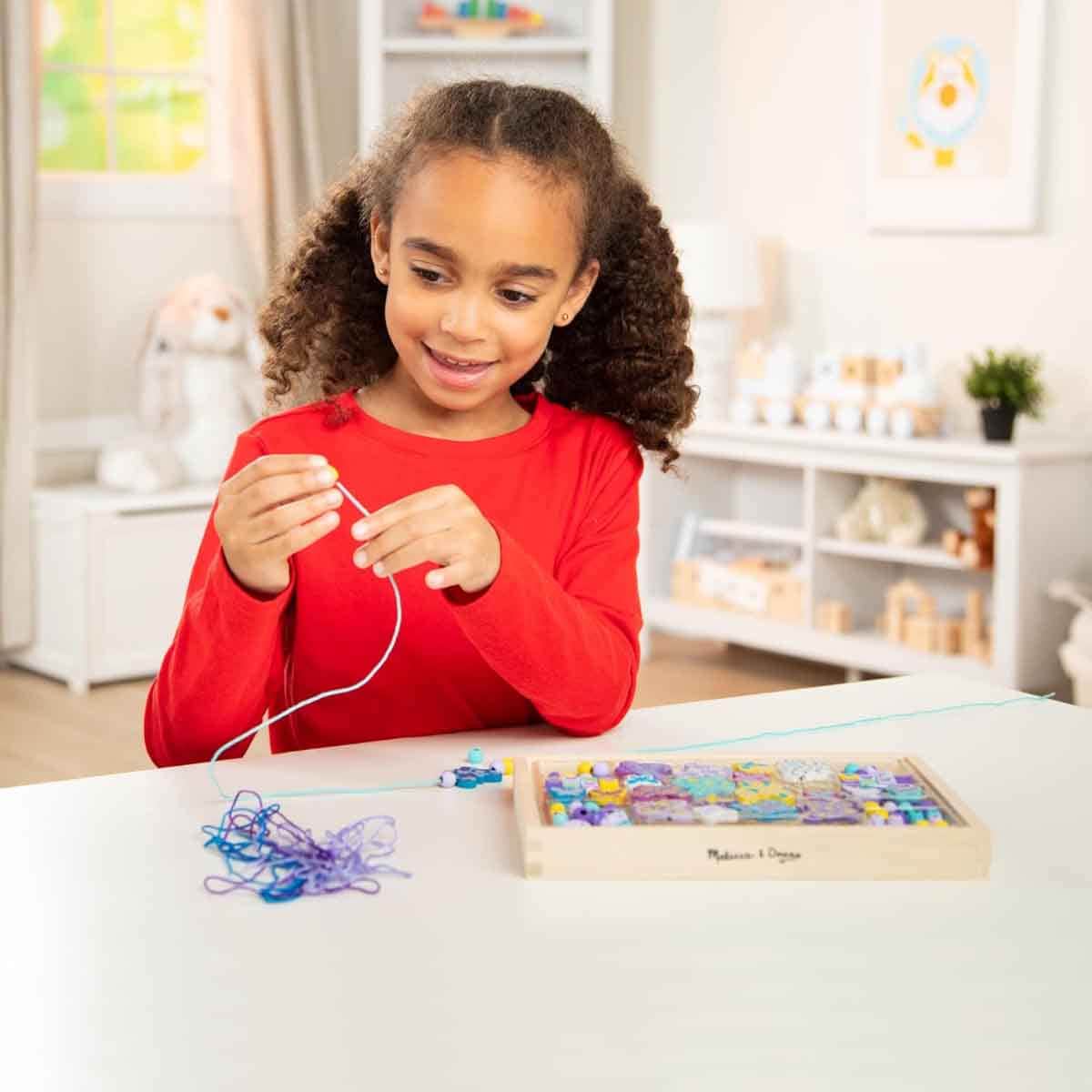 Melissa & Doug Created By Me! Butterfly Beads Wooden Bead Set Unisex, 5-7 Years