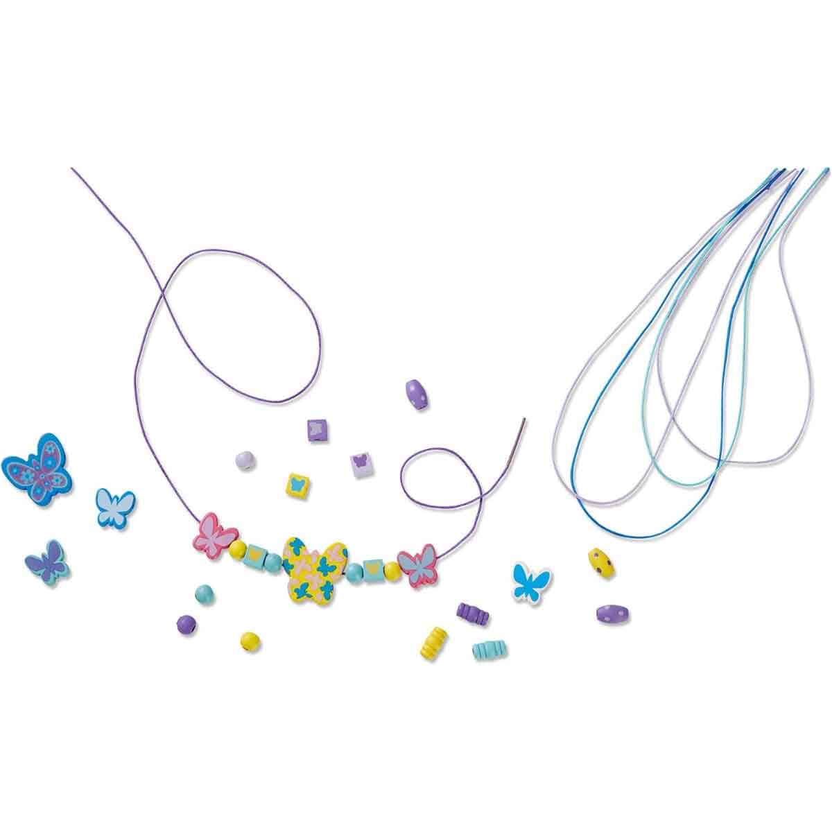 Melissa & Doug Created By Me! Butterfly Beads Wooden Bead Set Unisex, 5-7 Years